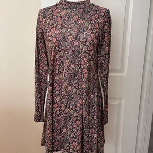 Long sleeve knit dress